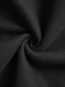 Women's Funny Slogan Hooded Sweatshirt - "I'm Not Short I'm Concentrated Awesome" White Lettering Print, Black Casual Winter Pullover Hoodie, Thick Warm Sweater For Short & Petite Women, Machine WashableChristmas Fun Pattern Printed Casual Women's Hoodie - 黑色 - 查看 5