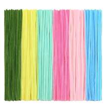 300/600/620 PCS Pipe Cleaners For Flowers, Pastel Chenille Stems With 20 Pcs Flower Stems, Macaroon Chenille Stems For Crafts, Pipe Cleaners Craft Set, Pipe Cleaners Bulk For Tulip, Rose, Lily, Sunflower, Pipe Cleaners, Multi-Colored, Flower Making Kit, Arts And Craft Supplies, Ideas For Art Project Activity, Craft Supplies Bulk For DIY Art And Craft Projects Creative Gift Wrapping Party Decorations(Macaron Series) - 彩色 - 查看 12