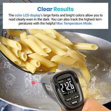 Etekcity Thermometer Temperature Gun -58°F to 1130°F, Laser Temp IR Tool for Cooking, Grill, Pizza Oven, Griddle with Adjustable Emissivity and Max Measure with Color LCD Screen Black(Gary & Black) - Tipo 1 - Ver 6