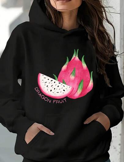 Camiseta con estampado retro de pitahaya, camiseta vintage con etiqueta de pitahaya, sudadera con capucha para amantes de la fruta, camiseta con estampado unisex para adultos, regalo originalsudaderas para mujer>calientito sudaderas navideñas ropa invierno de mujer