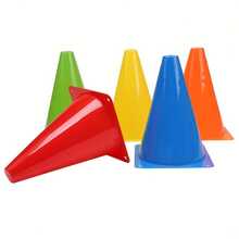 10pcs 7.09-Inch Multi-Color Training Cones, PVC Traffic Safety Cones, Suitable For Football, Sports, And Field Marking Cones, Male And Female Universal Training Equipment