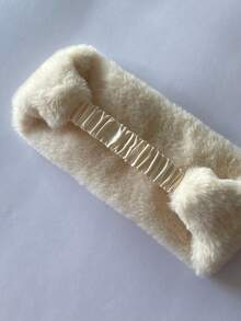 1 pezzo Fascia paraorecchie in finta pelliccia di coniglio larga, per l'autunno/inverno, fascia elastica antivento, paraorecchie di colore unito caldo per le donne - Come mostrato nella foto - Visualizzare 7