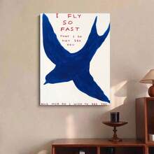 1 Stück ungerahmtes Wandkunstposter, "Ich fliege zu schnell um dich zu sehen" künstlerische Illustration Muster, Musikalbum Cover Leinwandposter, Künstler Merchandise Dekor Poster, geeignet für Flur, Schlafzimmer, Büro, Wohnzimmer/Esszimmer Wanddekoration, Raumdekoration, Wandkunst, Wanddekoration, Badezimmerdekoration - Verschiedenfarbig - Übersicht 2