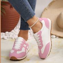 Spring Autumn Sneakers For Women Fashionable Casual Walking Retro Lightweight Outdoor Sports Sneakers Tennis Shoes Sneakers Shoes Outdoor Office Work Walking Travel Sport - Hồng - Xem 6