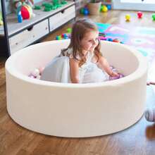 4-Color Soft Foam Ball Pit, Suitable For Children's Birthday Party, Pool Tent, Baby Game Fence, Ball Pit, Baby & Toddler Play Fence, Ideal Gift For Boys And Girls, Indoor/Outdoor Playhouse Baby Toy Ball Pit (Balls Not Included)