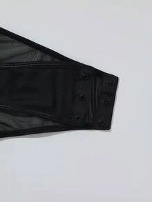 Set de 2 piezas Body con falda, conjunto de ropa de dormir para mujer, conjunto de pijama elegante y grácil, conjunto de lencería sexy, conjunto de ropa interior para mujer, moldeable, conjunto de ropa para dama - Multicolor - Ver 7