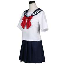 JK Uniform Sailor Suit Female JK Basic White Two-Piece Three-Piece Set Japanese Class Uniform College Style Suit - 水手服 - 查看 5