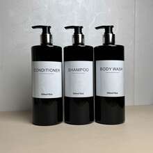 Bathroom Dispenser Shampoo, Conditioner, And Body Wash Refill Bottle Lotion Refill Bottle Compatible With Refillable Pump-Style Bottles 3pcs - Multicolor - View 11