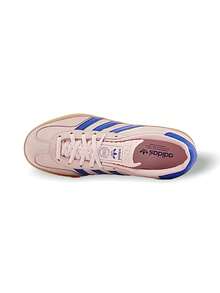 Adidas Giày thể thao nữ Originals Gazelle Series, nhẹ, thoải mái, mềm mại, thân thiện với da, dễ phối đồ, logo, dùng hàng ngày, đi học, màu hồng JI1371 - hồng - Xem 5