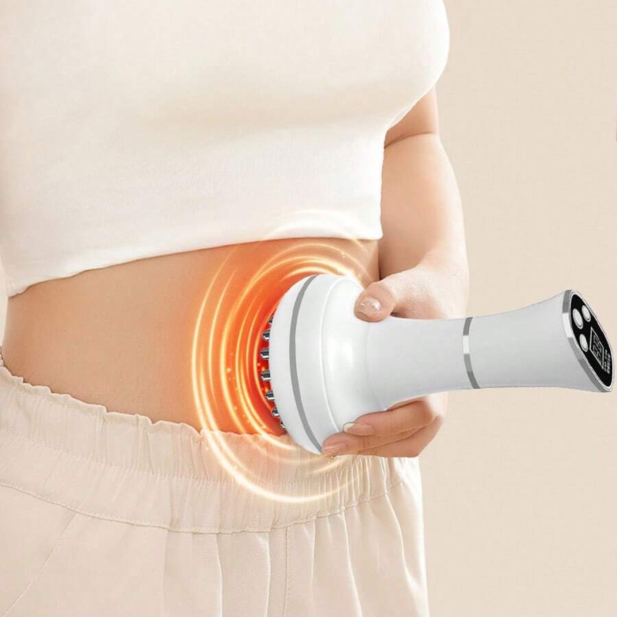 An Easy-To-Use, Comfortable, And Lightweight Electric Meridian Brush Personal Massager/Massage Device - A Home Electric Meridian Brush/Gua Sha Tool To Relax Body Muscles. A Christmas Gift. - trắng - Xem 1