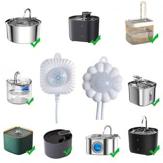 Kedi Hareket Dedektörü Su Çeşmesi, USB Arayüzlü Akıllı Hareket Sensörü, Evrensel Sessiz Sensör, Kediler İçin Akıllı Su Çeşmesi Sensörü