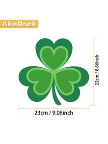 106pcs Clover Window Stickers, Suitable For St. Patrick's Day Decoration, Valentine's Day Decoration, Hanging Heart Decoration, Restaurant Decoration, Hotel Decoration, Bedroom Decoration, Living Room Decoration, Valentine's Day Decoration - Green - View 8