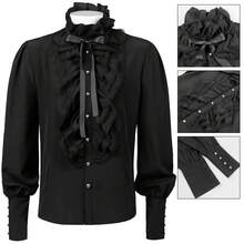 Men Cosplay Clothing - Black - View 2