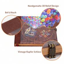 OUR ADVENTURE BOOK Ein Abenteuerbuch-Scrapbook-Fotoalbum, Reisetagebuch-Set im Retro-Stil mit geprägtem Briefumschlag für Paare, Erinnerungsbuch für Jahrestage, Hochzeiten, Geschenke zum Valentinstag