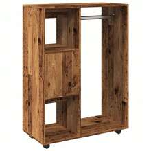 vidaXL Kleiderständer Altholz-Optik 80x40x110 Cm Holzwerkstoff - Giallo - Visualizzare 7
