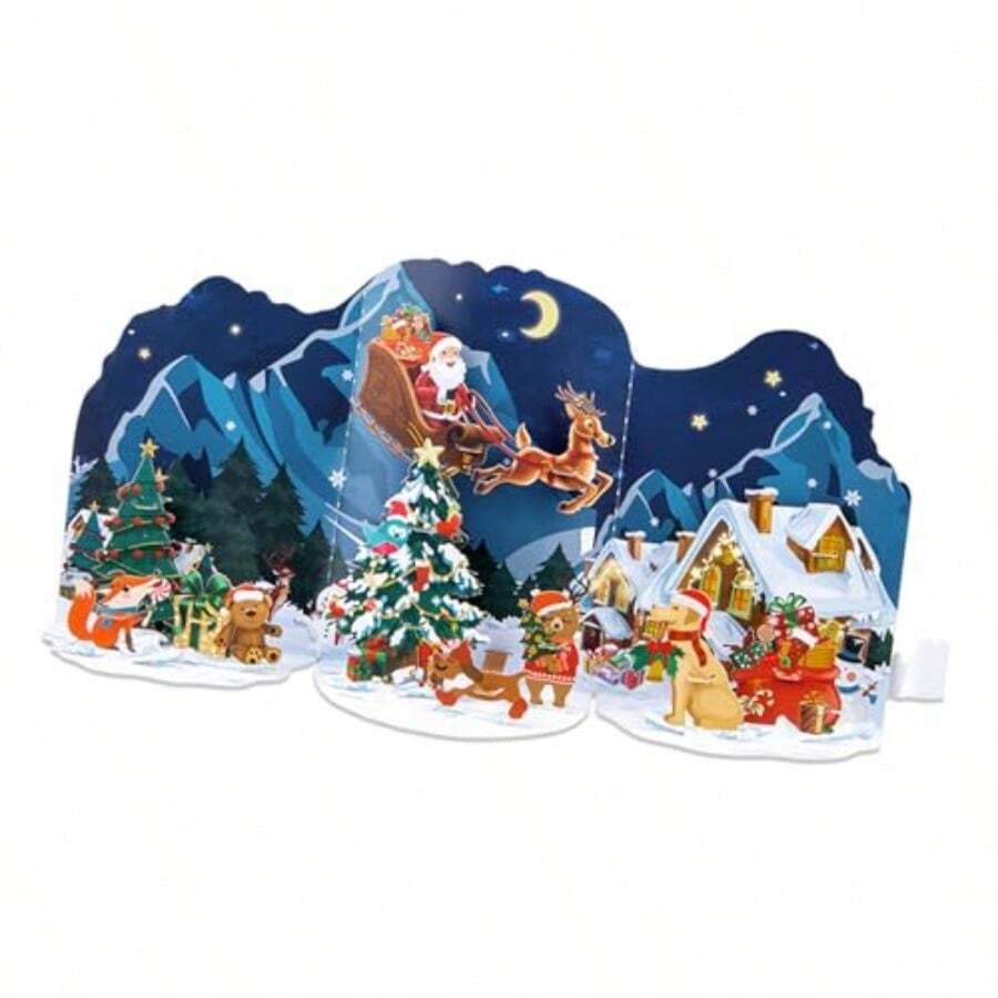 Tarjeta De Navidad Personalizada "Amigos En Nuevo Hogar" – Hecha A Mano – Casa De Jengibre (Marvello)