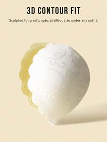 1pc Lace Invisible Push-Up Bra, Comes With Randomly Sewn Transparent Straps, Suitable For Women's Wedding Dresses, Camisoles, Bras - Pairs Well With Camisoles, Dresses, Jumpsuits