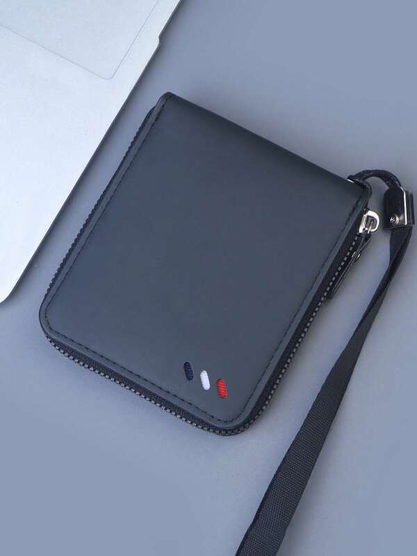 1 Stück PU-Leder Klapp-Kurzbörse, Mehrfach-Kartenfach Kreditkarten-Halter, bequem & stylisch, perfektes Geschenk zum Valentinstag, Vatertag