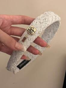 3件/1件装女士复古格子拼接布艺发箍，高冠海绵发圈头饰，适合户外、秋冬季节佩戴，女士发带发饰头饰 - 彩色 - 查看 6