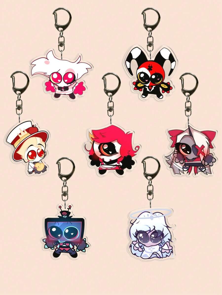 1 Móc khóa Acrylic hoạt hình, Phụ kiện túi dễ thương, Móc khóa nhân vật Anime, Móc khóa ô tô, Ba lô, Phụ kiện trang sức, Hoàn hảo để đeo hàng ngày, Món quà tuyệt vời cho bạn bè và người hâm mộ - Nhiều màu - Xem 1