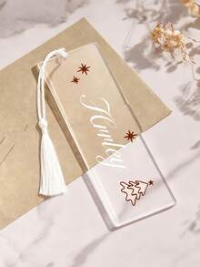 Personalized Name Acrylic Bookmark With 25 Styles Custom Handmade Floral Bookmarks For Book Lovers Unique Reading Accessories Teacher Student Gifts Back To School Stationery - Multicolor - View 21