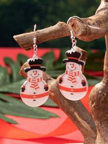 Women's Holiday Party Drop Earrings, Sparkling Christmas Earrings For Women, Alloy Christmas Gift For Her