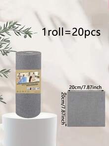 1卷可重复使用的撕取式清洁布，超细纤维清洁湿巾，洗碗布，可水洗且节省空间的设计 - 兼容纸巾架，适用于厨房、浴室、洗碗、多用途，是家庭、办公室和餐厅使用的理想选择 - 是纸巾、洗碗布、可重复使用的纸巾、清洁抹布、清洁用品的经济替代品。