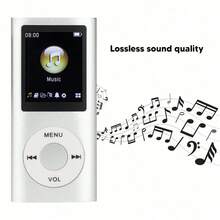 yesido Premium Stylish Multifunctional MP3 Player: Lossless Sound, 1.8 - Inch LCD Screen, Ultra - Slim And Portable - Silver + 32GB Memory Card - View 8