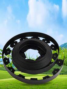 易于安装的PE塑料花园边缘装饰套件，配有坚固的锚栓 - 耐用的草坪边界，用于景观和草坪分隔 - 彩色 - 查看 2