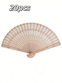 1/5/10/20/40/100件客製化白色摺疊紙扇：DIY竹扇，適用於婚禮禮物、生日、母親節、復活節等 - 完美適合家庭、辦公室和活動派對，個性化禮物，派對小禮品 - 彩色 - 查看 19