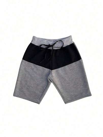 Bermuda Bicolor Shorts Infantil Masculina Moletom Moletinho Menino criança 02 a 12 anos