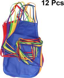 Baluue Delantal Infantil Impermeable De Tela No Tejida Para Pintura Y Cocina Ajustable Con Lazos Largos Fácil De Limpiar Para Niños En Manualidades Y Actividades Creativas - 1 - Ver 3