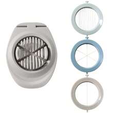 3-In-1 Stainless Steel Preserved Egg Cutter, Multifunctional Fruit & Egg Divider - Multicolor - View 11