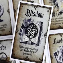 Wise Witch Oracle Cards , Very Suitable For Social Gatherings, Board Games, Entertainment And Holiday Gifts, Divination Tools |   Mysterious Illustrations |   Paper Craft Cards, Birthday, Thanksgiving, Halloween Christmas Gifts, Fortune Telling Cards - 智慧女巫神諭卡 - 查看 10