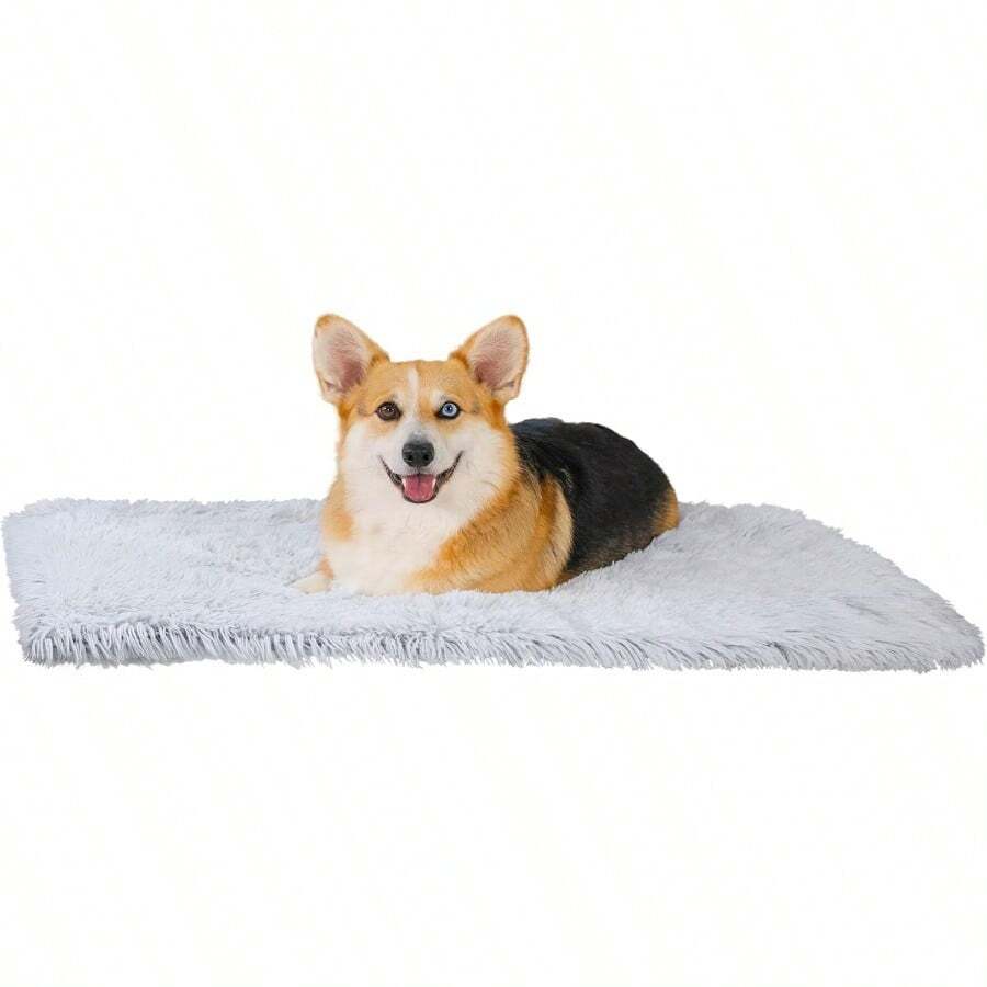TFKI Best Friends By Sheri Calming Shag Dog Blanket Ultra Soft Faux Fur Pet Throw Anxiety-Relief Lightweight Warm Bed Cover For Dogs And Cats Machine Washable Frost Gray 30" X 40" - Frost - 查看 1