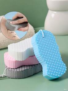 Super Soft Exfoliating Bath Sponge, Fish Scale Patterned 3d Bath Sponge Exfoliating Scrub - Soft, Gentle, And Painless,Super Soft Body Scrub, Bath Sponge, Shower Sponge Designed For Women, Bath Ball, Bathroom Sponge, Spa Center Equipment, Shower Acces3d Fish Scale Pattern, Bathroom Accessories, Bath Supplies