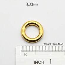 1 Piece Large Gauge Septum Clicker 10mm-2mm 12G Round Smooth 316L Stainless Steel Earplugs Piercing Single Hinged Clicker Segment Hoop Ring Big Nose Piercing Punk Ear Expander Septum Piercing Segment Clicker Rings Earweight Body Jewelry - Gold Nose Ring - View 47