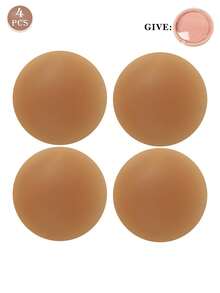 2/4/6pcs Reusable Silicone Nipple Covers, Strapless Invisible Self-Adhesive Breast Petals, Convenient Gift Box, Women Lingerie Accessories To Prevent Nipple Protrusion - Multicolor - View 14