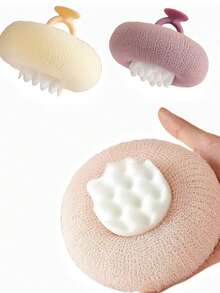 Exfoliating Bath Brush, Super Soft Bath Sponge Cleaning Brush, Bath Sponge Cleaning Brush, Suitable For Adults, Children And Pregnant Women To Massage Body And Exfoliate - Baby Pink - View 3