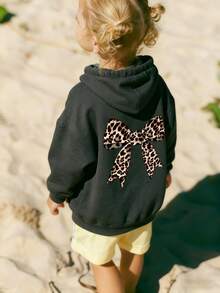 Funny Print Thermal Lined Pullover Sweatshirt Sweatshirt For Young Girls, Warm & Comfortable For Autumn/Winter - Dark Grey - View 7