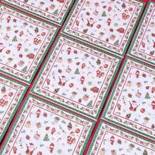 20/40/60 unidades, Guardanapos de Natal de 2 Camadas, Guardanapos de Papel para Coquetel de Inverno, 33 x 33 cm, Árvore de Natal Vermelha e Verde, Toalha de Mão Descartável para Decoração de Mesa de Natal e Artigos para Festas, Decorações de Natal de Inverno. - Multicolorido - Ver 4