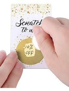 300 piezas/150 piezas Nuevas pegatinas para rascar DIY - Etiquetas para rascar DIY para actividades de fiesta, papelería, código promocional, juegos de boda, recuerdos de fiesta, recompensa de premio mayor - Multicolor - Ver 2