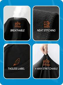 Men's & Women's Japanese Anime Manga Graphic T-Shirt - 220g Heavyweight, Dual Contrast Back Print Wi_0175 - 黑色 - 查看 4