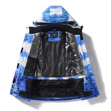 一件式男女通用滑雪服，防水防风，适合秋冬季节户外穿着，男女皆宜的滑雪运动服（不含配件）滑雪装备 - 藍色 - 查看 4
