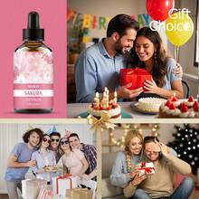 NIVAVIN 30ml/60ml/100ml Sakura Essential Oil, Floral Fragrance Plant Extract, Long-Lasting & Fresh, Suitable For Face, Body, Hands & Feet Care, Also For Aroma Diffuser, Massage, Multi-Purpose, Portable Bottle Design, Ideal Gift For Christmas, Halloween, Easter - Cherry Blossom Essential Oil - View 7