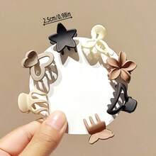 5/10pcs Women/Girls Small Hair Clips, Durable Matte Claw Clips Suitable For Fine & Thin Hair, Strong Non-Slip Medium Hair Clips, Mini Hair Clips, Cute Hair Accessories, Holiday Gifts