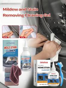 JAYSUING Gel de limpieza para eliminar manchas de moho - El removedor de moho puede eliminar rápidamente el moho e inhibir su reaparición. Es adecuado para azulejos de cocina y baño, juntas de goma de refrigeradores y lavadoras, tiras de goma de refrigeradores, juntas de azulejos, la parte inferior del inodoro, cepillos de dientes eléctricos y dispositivos de limpieza facial.