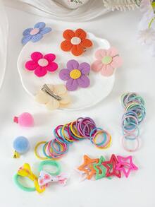 Bộ quà tặng phụ kiện tóc nhiều màu sắc 675 món cho bé gái, bao gồm kẹp tóc hình bướm, kẹp tóc hình trái cây cầu vồng, kẹp tóc hình hoa có họa tiết, dây buộc tóc co giãn, băng đô nơ dễ thương, kẹp tóc hình ngôi sao và kẹp tóc hình móng vuốt nhỏ, món quà tuyệt vời cho con gái hoặc bạn bè - Nhiều màu - Xem 8