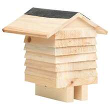 vidaXL Bienenhotel Tanne Massivholz 22x20x20 Cm - Giallo - Visualizzare 4