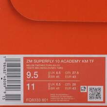 Nike 男款 ZM SUPERFLY 10 ACADEMY KM TF 高帮足球鞋 FQ8333-801 - 橘色 - 查看 6